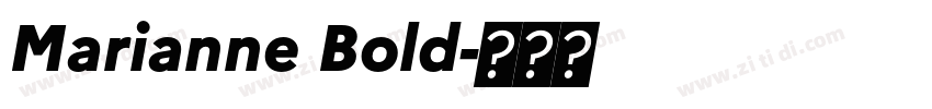 Marianne Bold字体转换
